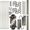 Meadow Lane Ladder 92 in. Un-Finished Maple Satin Nickel Hook with 8 ft. Rail Kit EG.300-92MA-08.02 - alternate 3